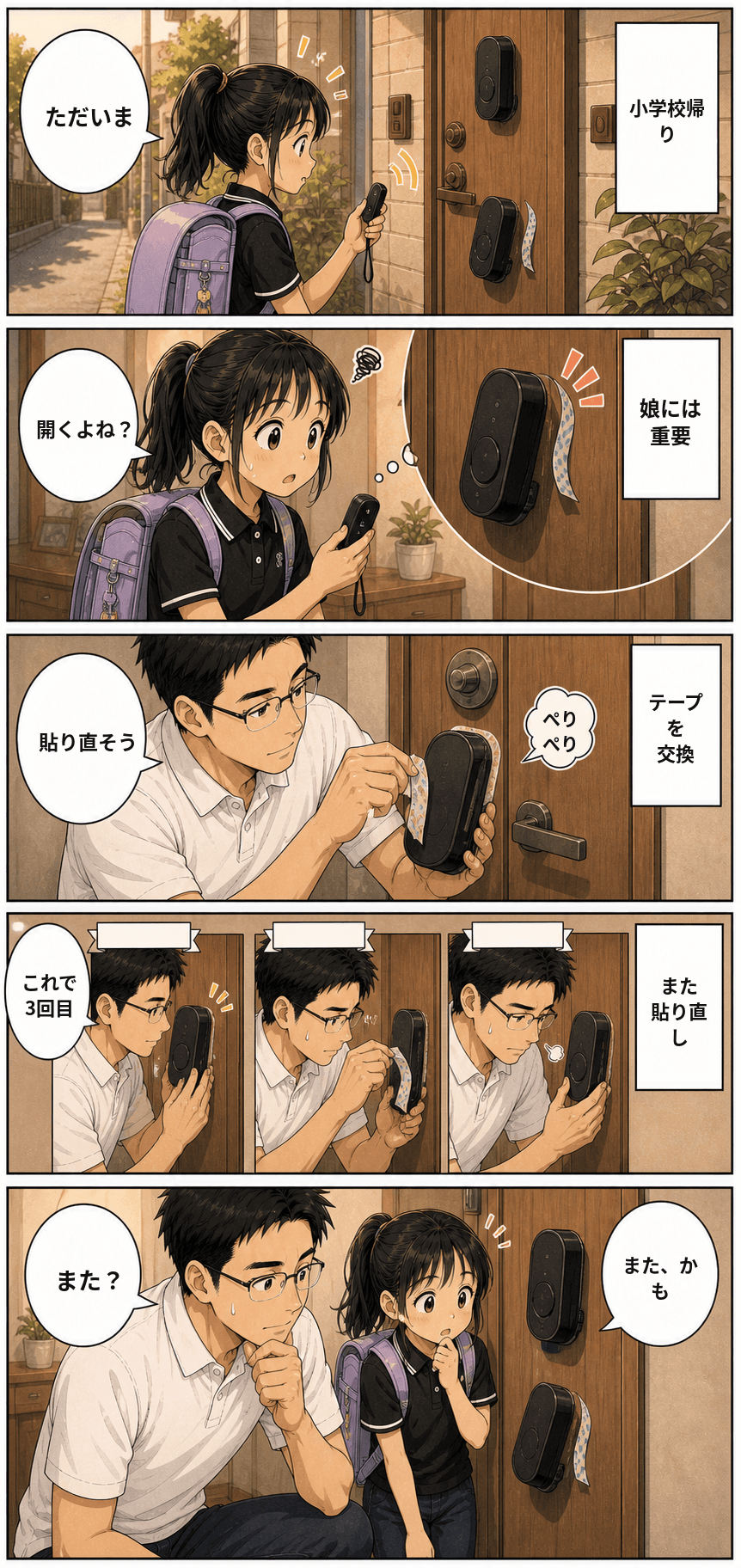 スマートロックと、剥がれかけの下の鍵 3ページ目