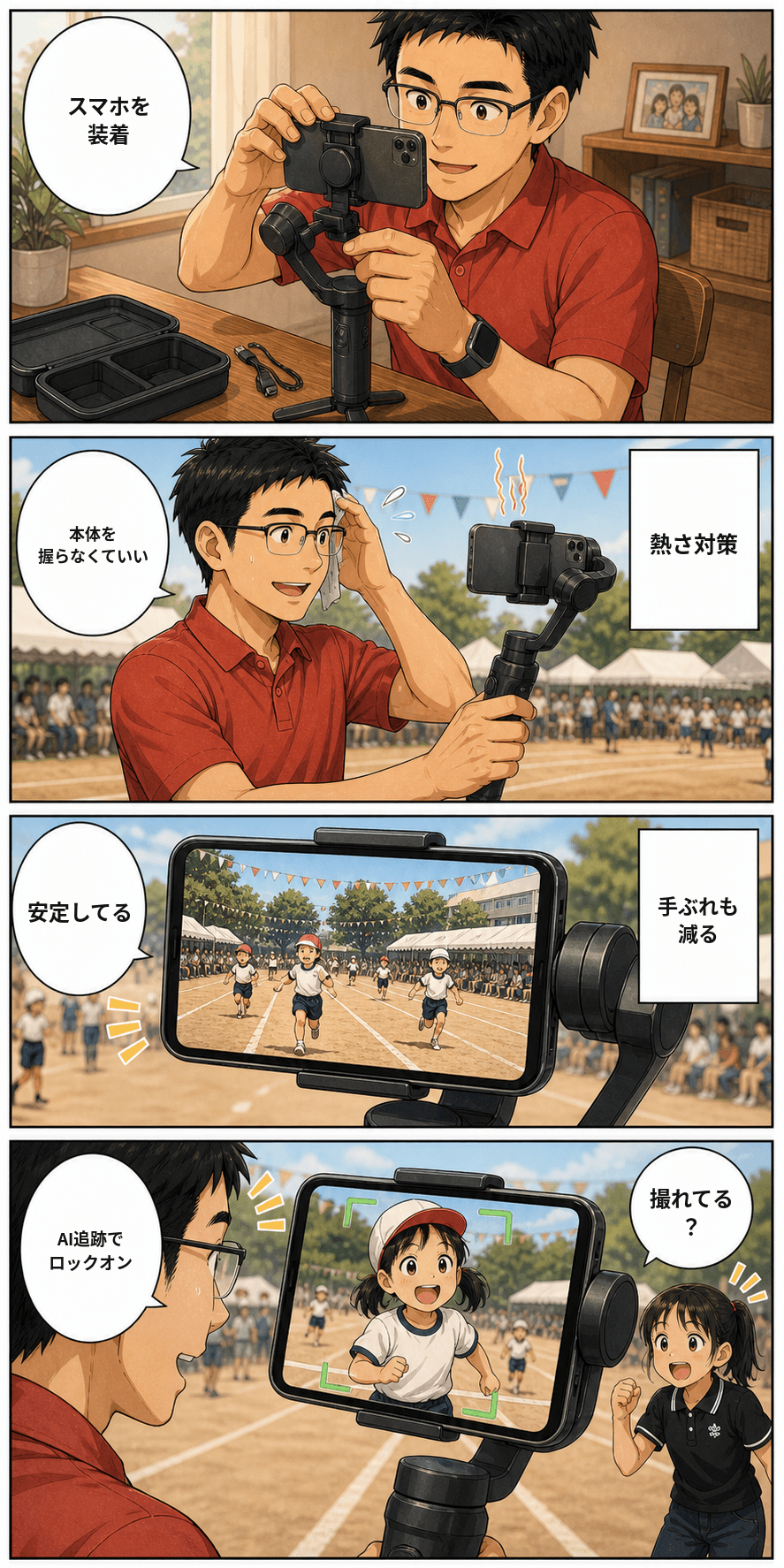 運動会、ジンバル、よその子を追うAI 2ページ目