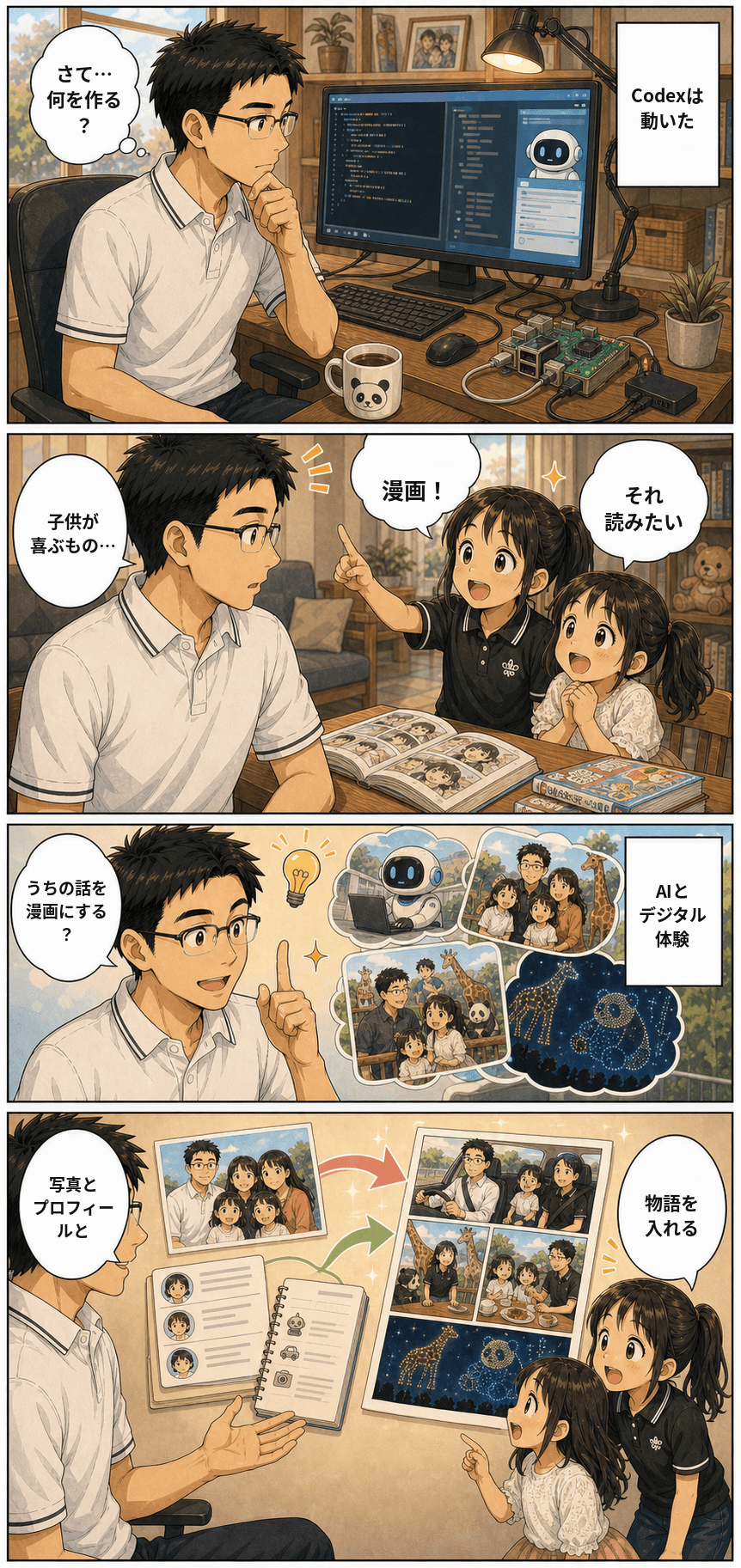 ラズパイCodexで漫画アプリを作った日 1ページ目