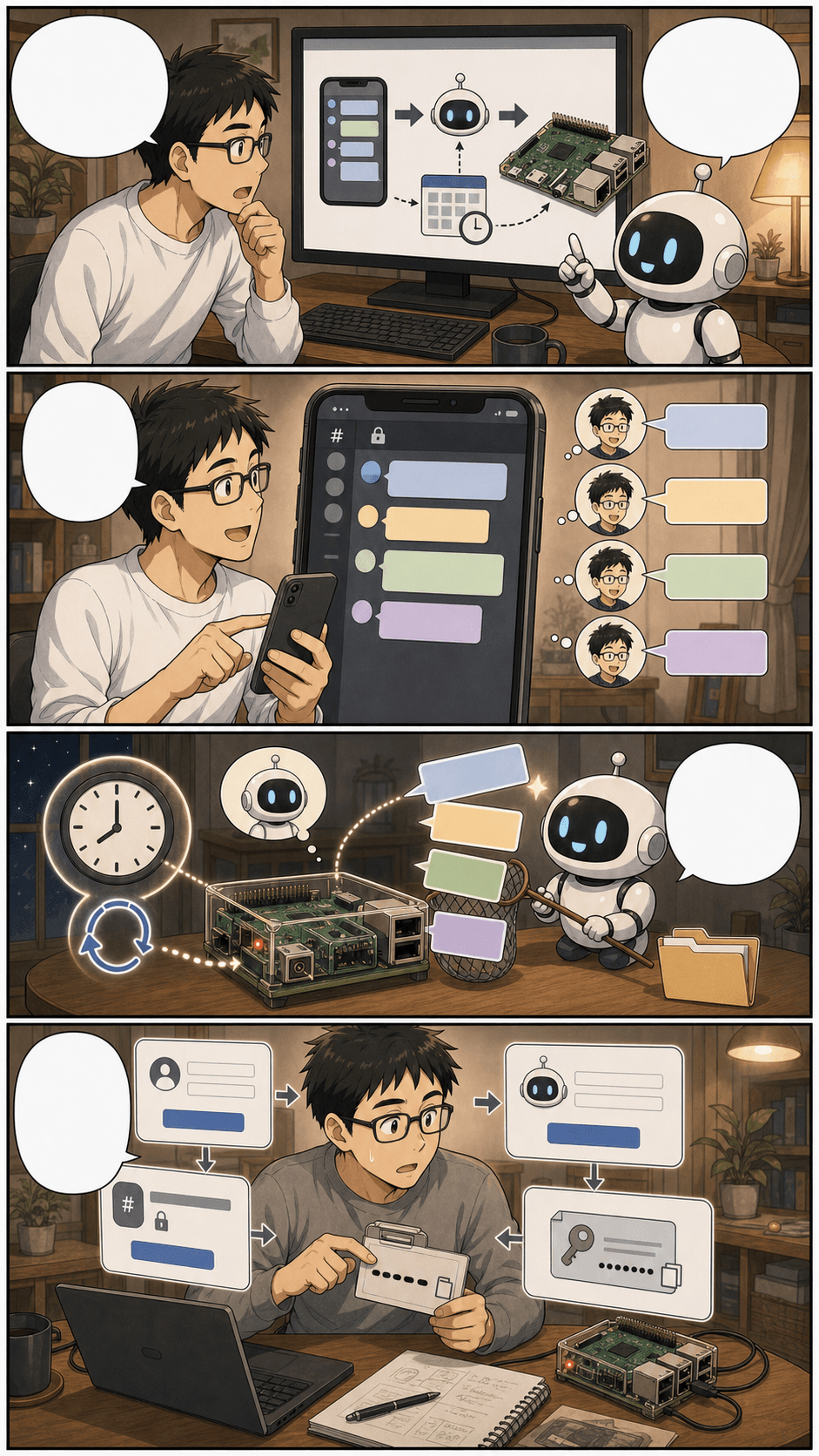 Discordにネタを投げる漫画制作 2ページ目