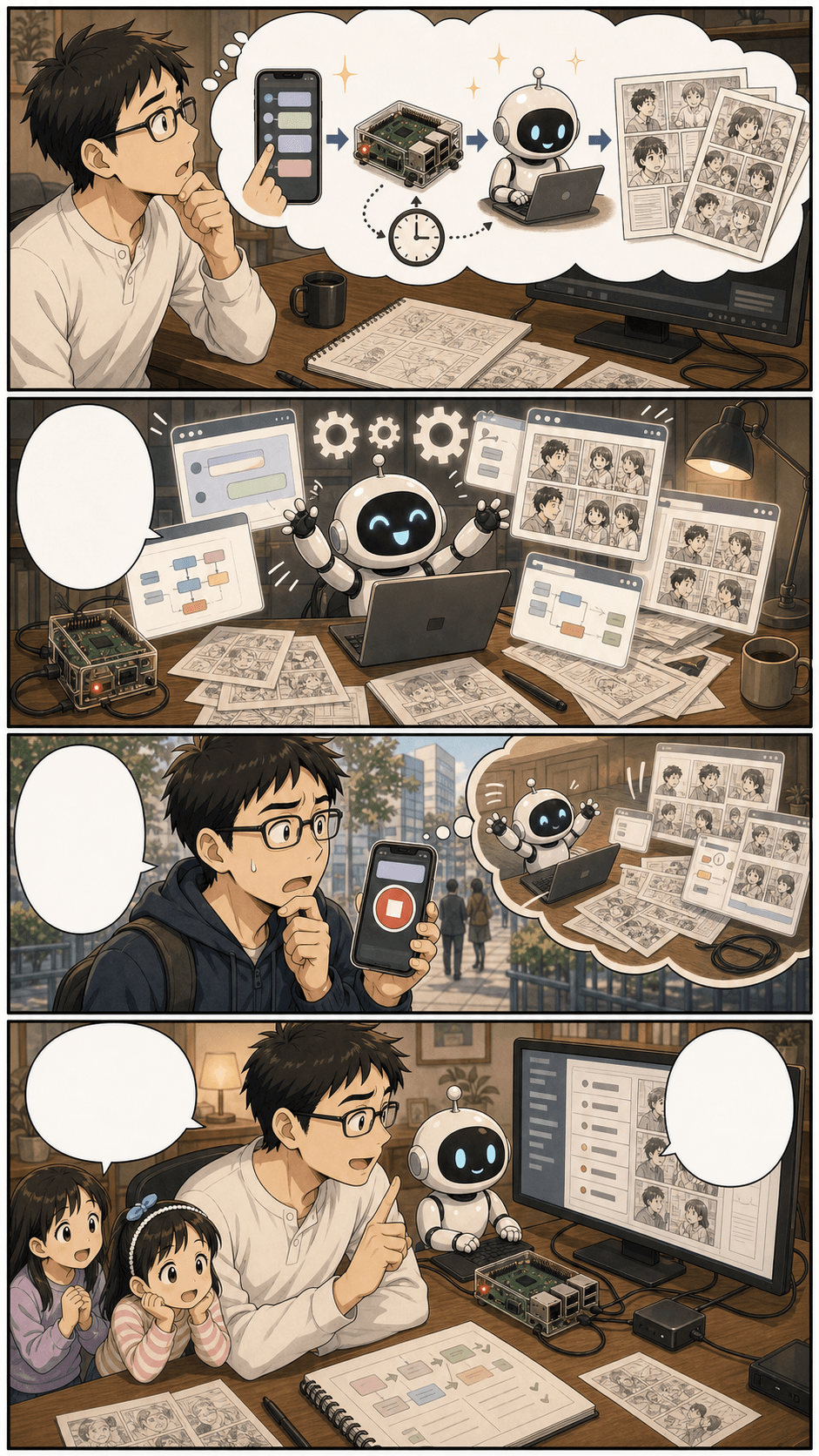 Discordにネタを投げる漫画制作 4ページ目