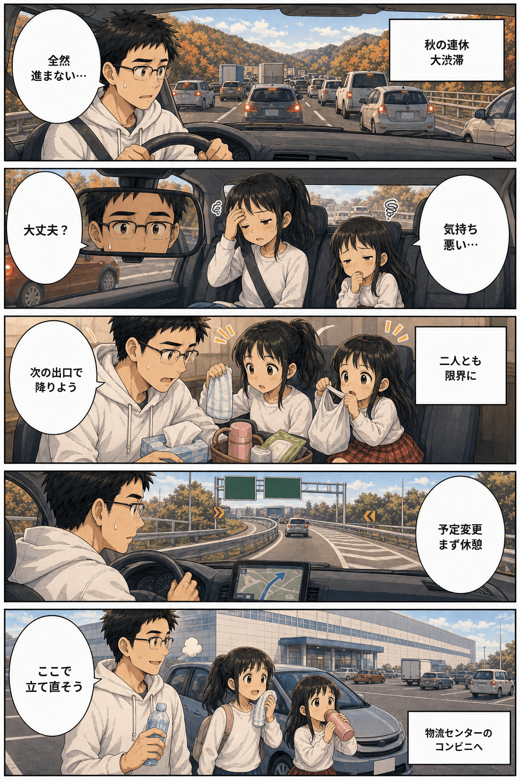 セルフで借りた車と、流山の休憩所 3ページ目