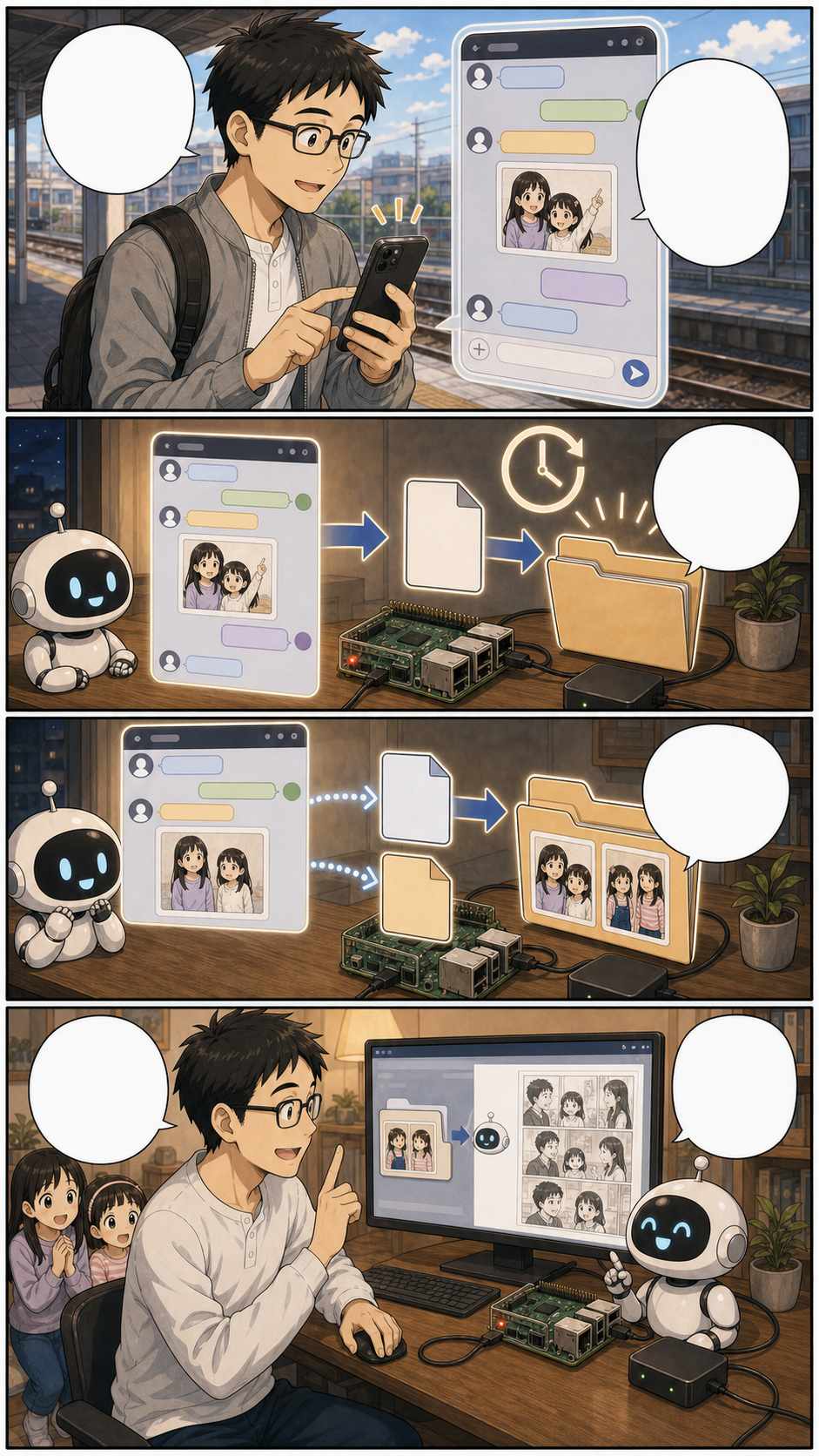 Discordにネタを投げる漫画制作 3ページ目