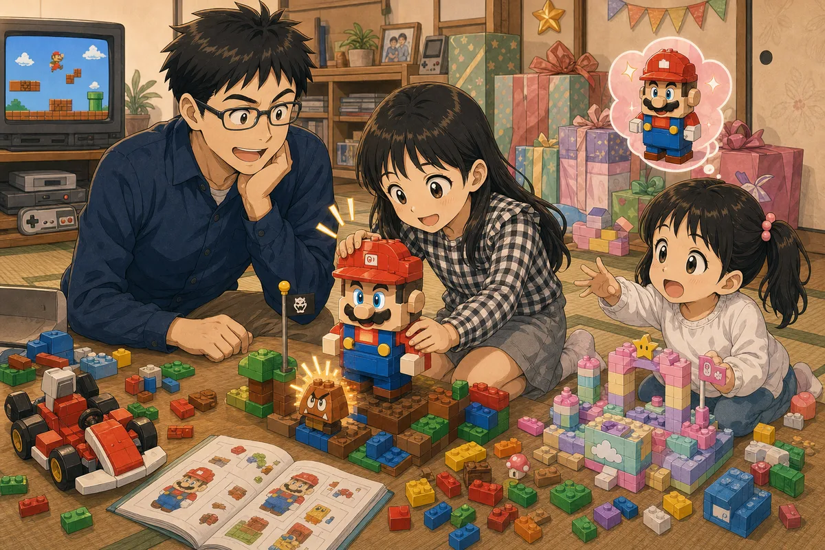 マリオのレゴブロックと光る冒険の表紙