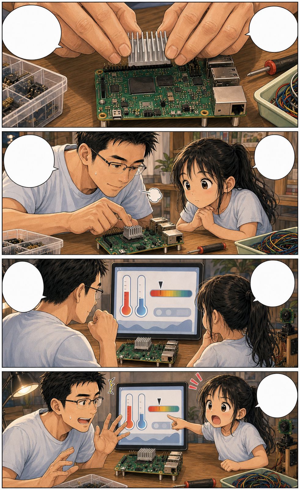 ラズパイにヒートシンクを付けた日 4ページ目