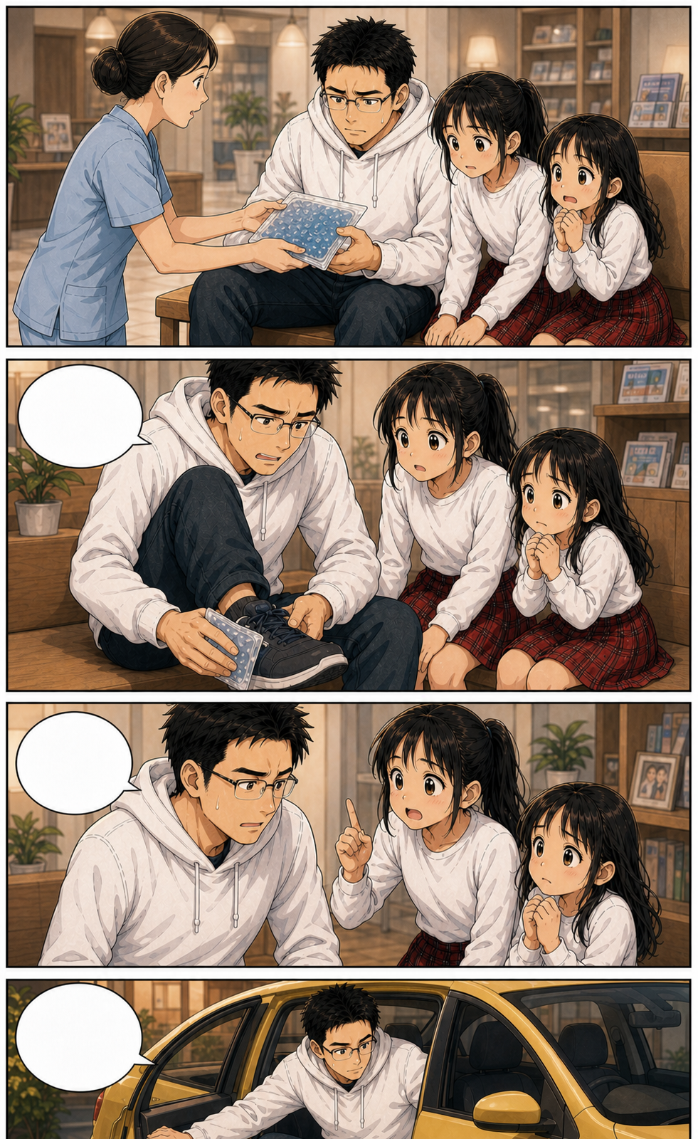 最後の一回で、足を痛めた 2ページ目