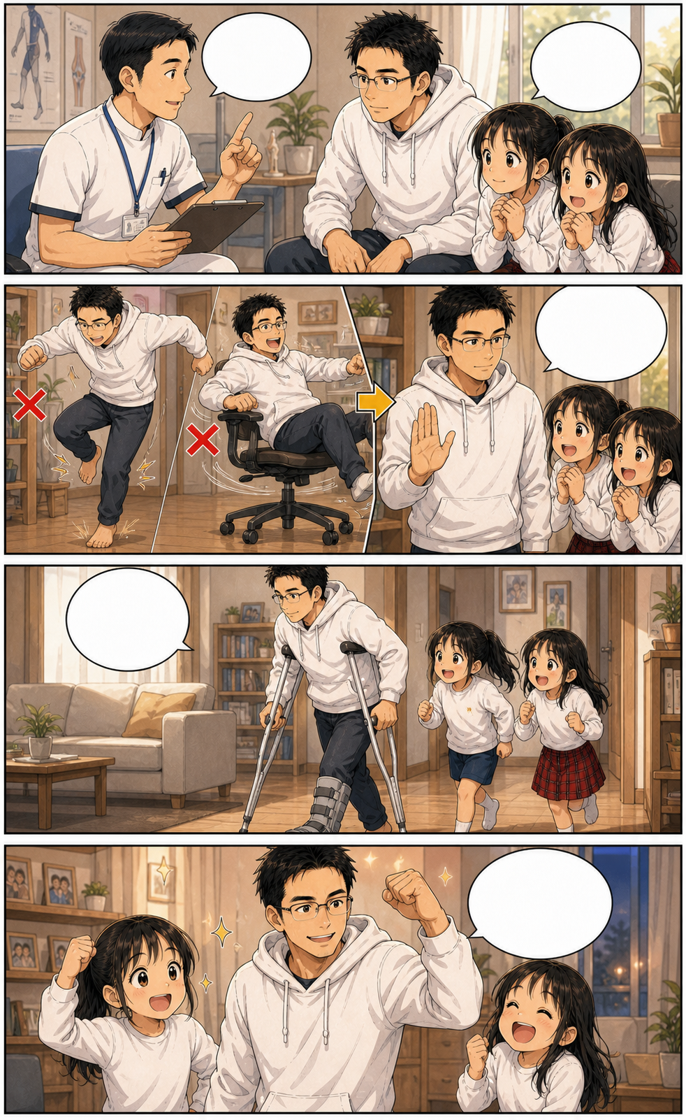 松葉杖の生活で、家族に運んでもらうもの 1ページ目